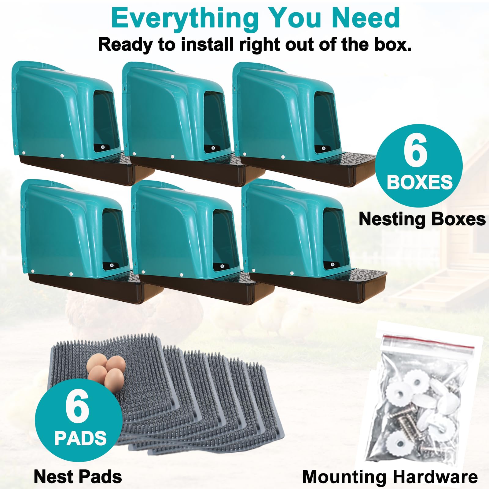 HOWUXZO rinsing nesting box under water demonstrating quick cleaning and weather resistance