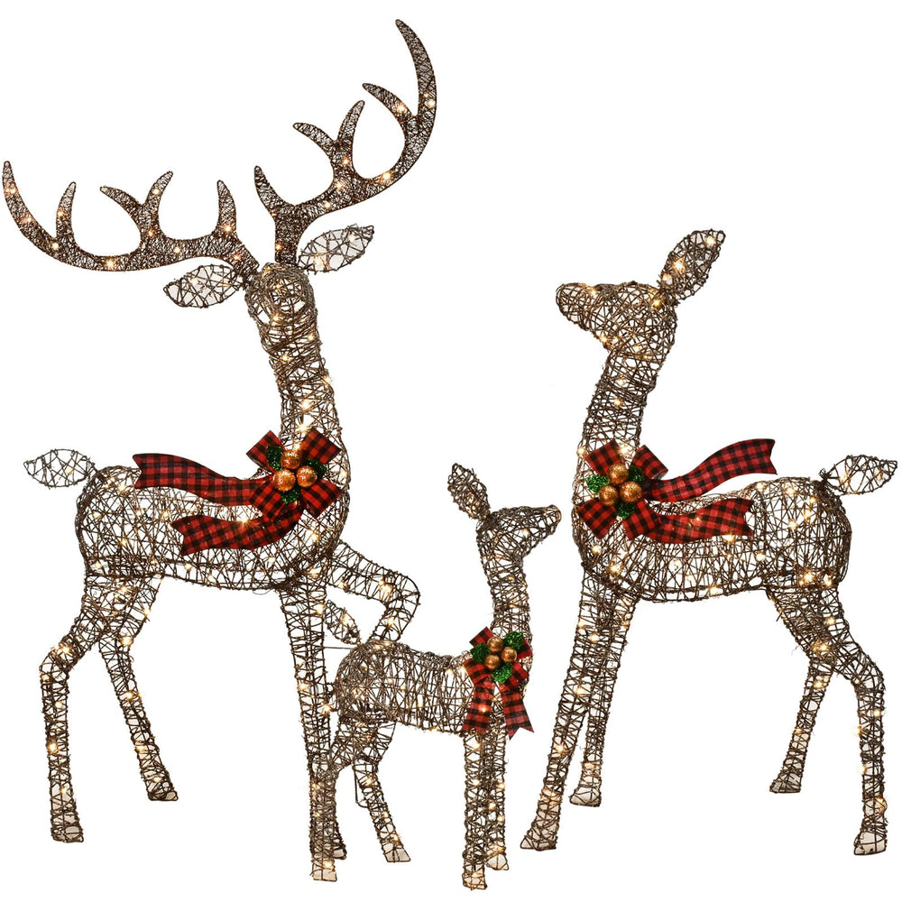 HOYECHI decorative bows and fabric detail adding elegant holiday color