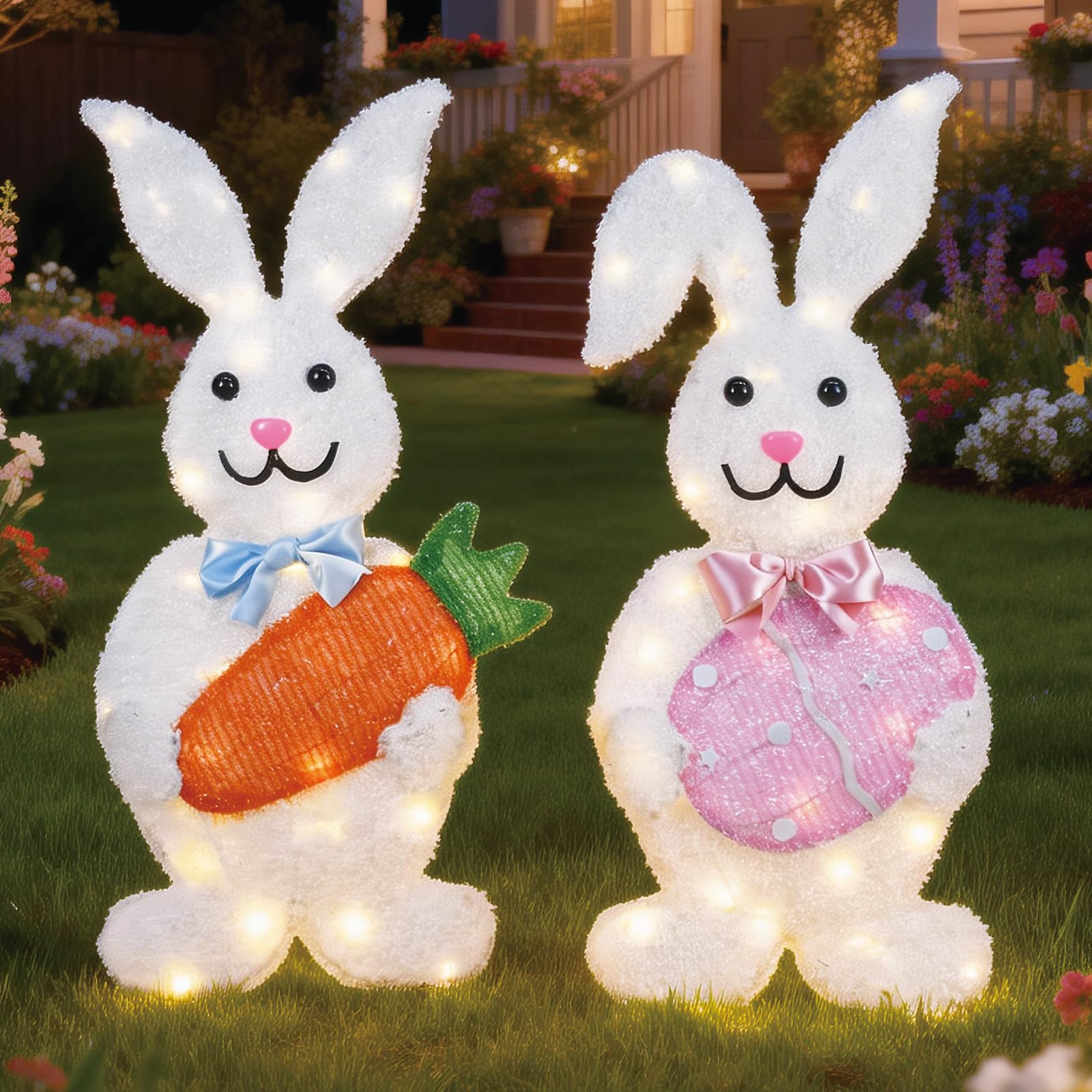 HOYECHI bunnies used in spring party setting for decorative photo spot