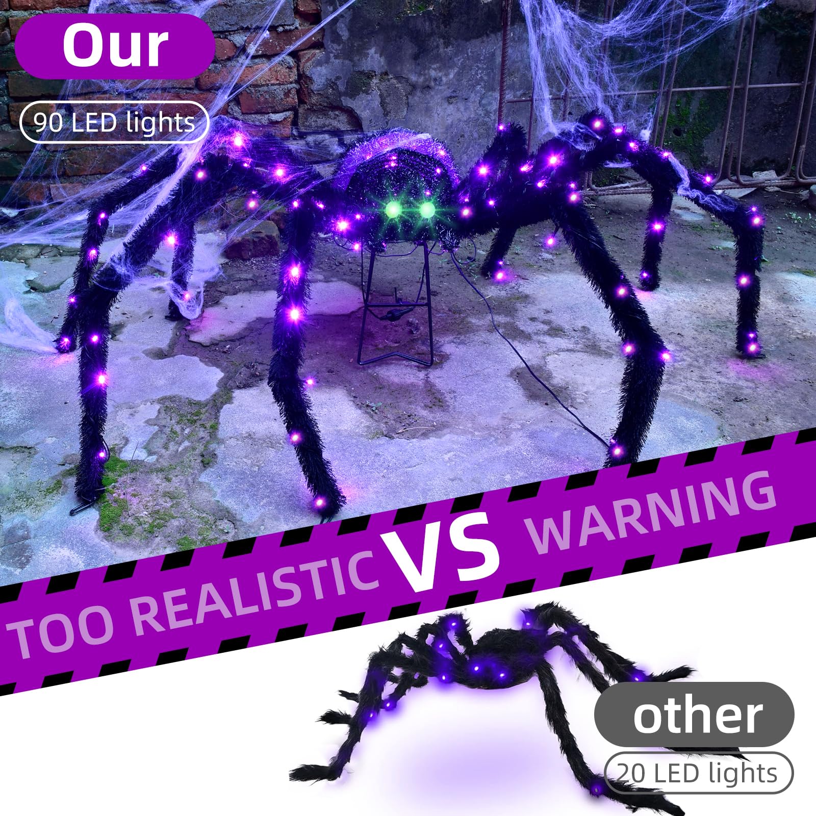 HOYECHI side profile lit by purple LEDs demonstrating full-body illumination benefit