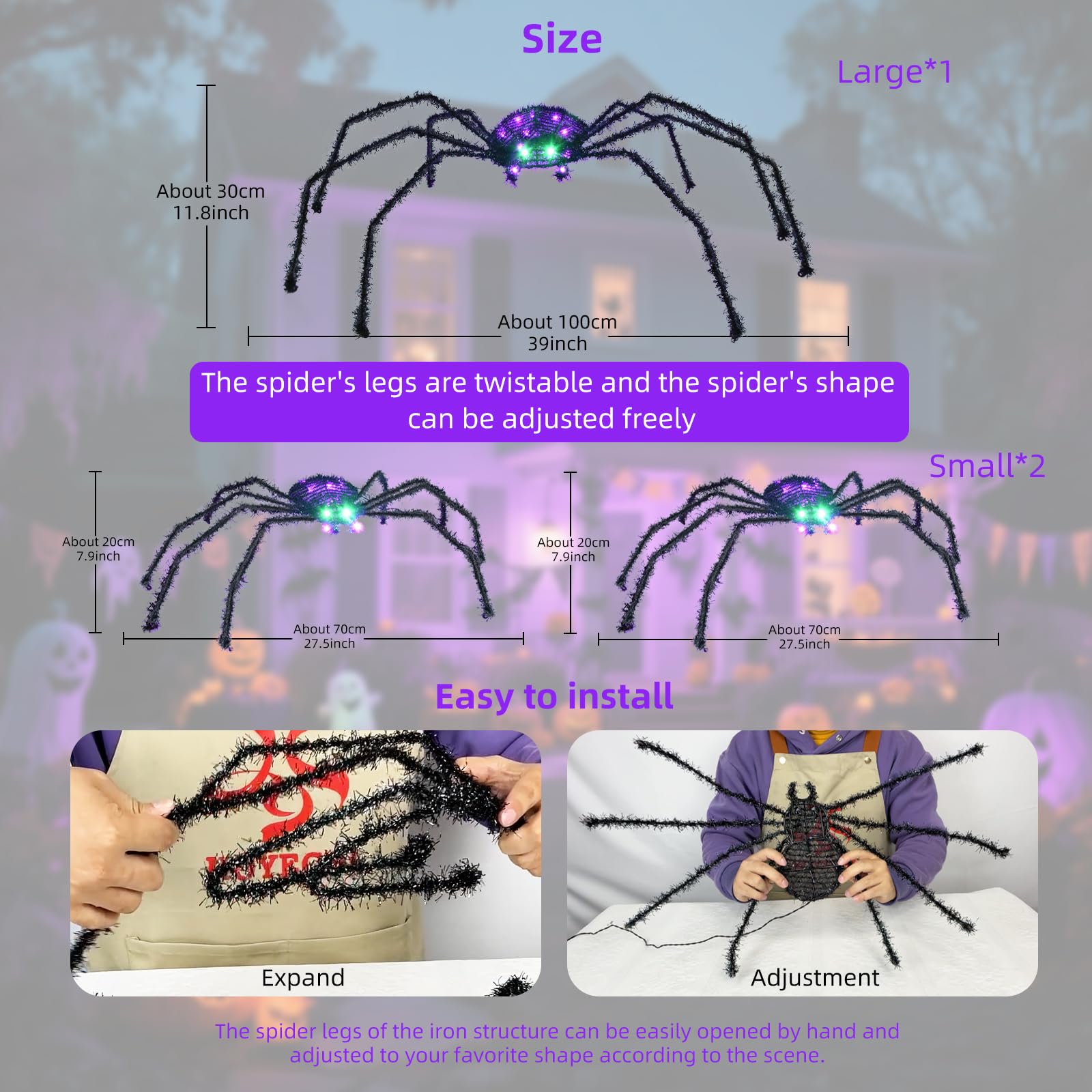 HOYECHI spiders outdoors after rain demonstrating weather resistance