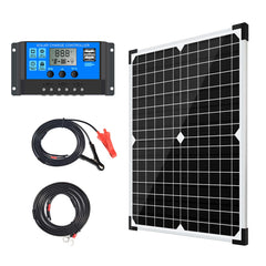Hoysicy solar panel front view showing compact, high-efficiency design
