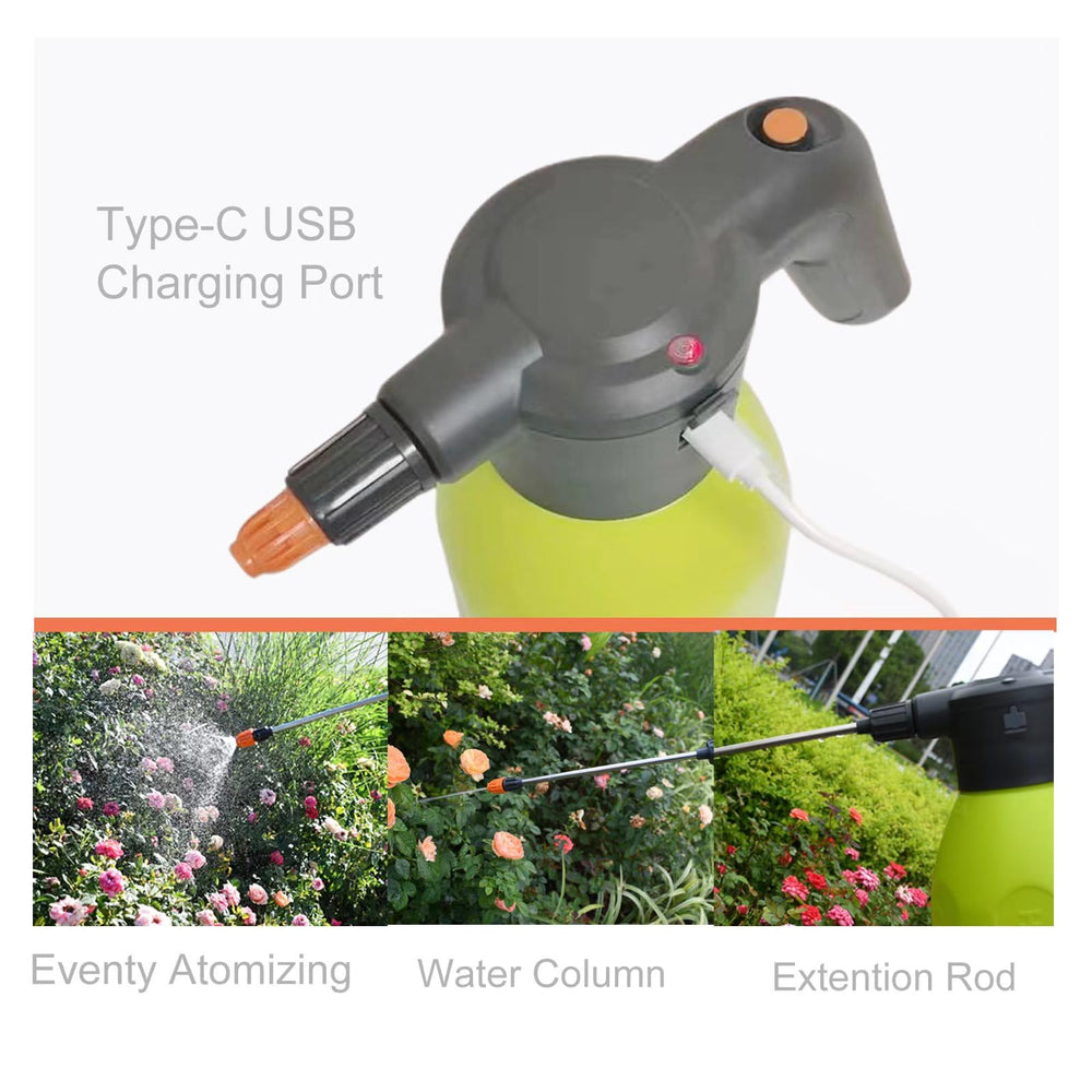 HOYYIAY ES2 extended nozzle in use reaching plant interior for targeted spraying benefit