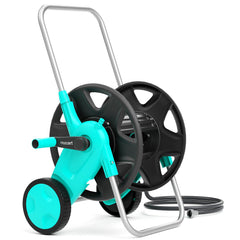 Hozcart front view of assembled cart showing sturdy frame and compact storage benefit