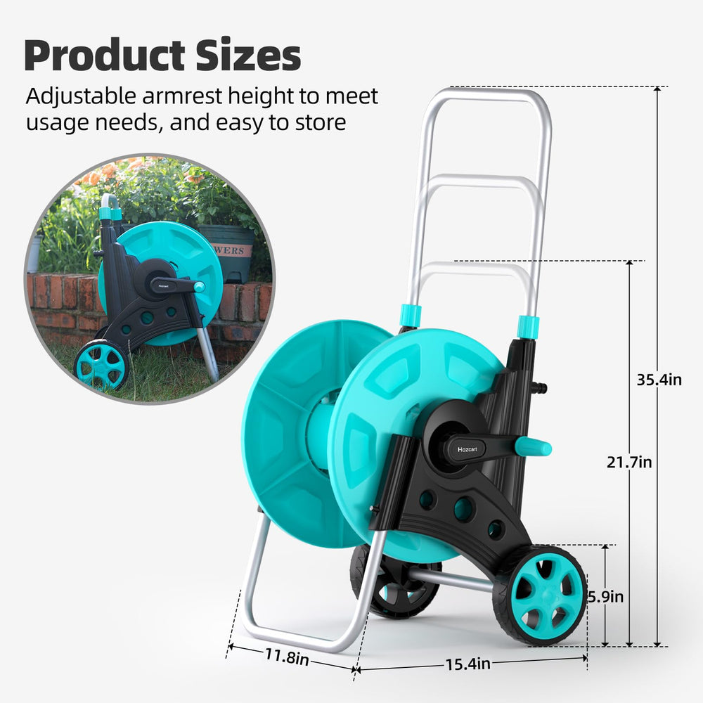 Hozcart side profile highlighting slim footprint and easy placement