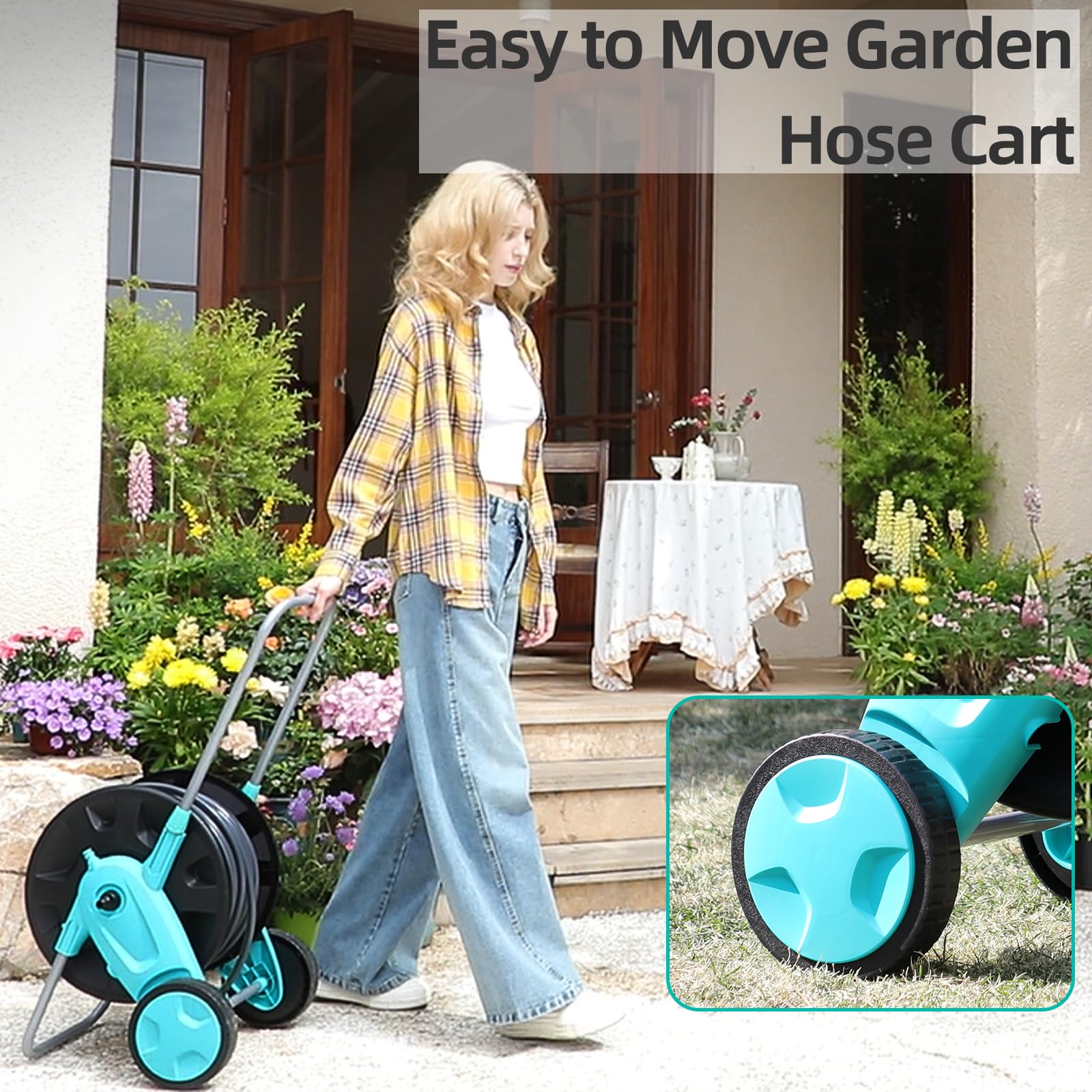 Hozcart triangular support frame close-up providing stable, tip-resistant base