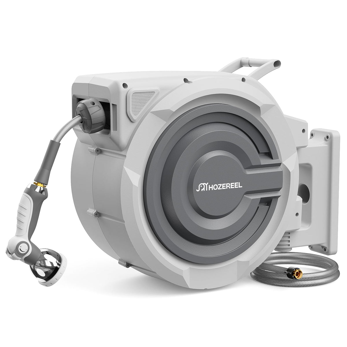 HOZEREEL front-mounted unit showing tidy storage and quick access