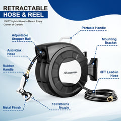 HOZEREEL close-up of hose texture highlighting kink resistance and durability