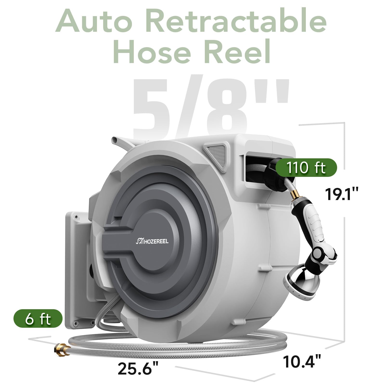 HOZEREEL internal guide mechanism close-up to prevent hose tangles