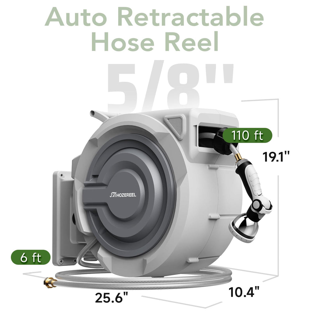 HOZEREEL internal guide mechanism close-up to prevent hose tangles