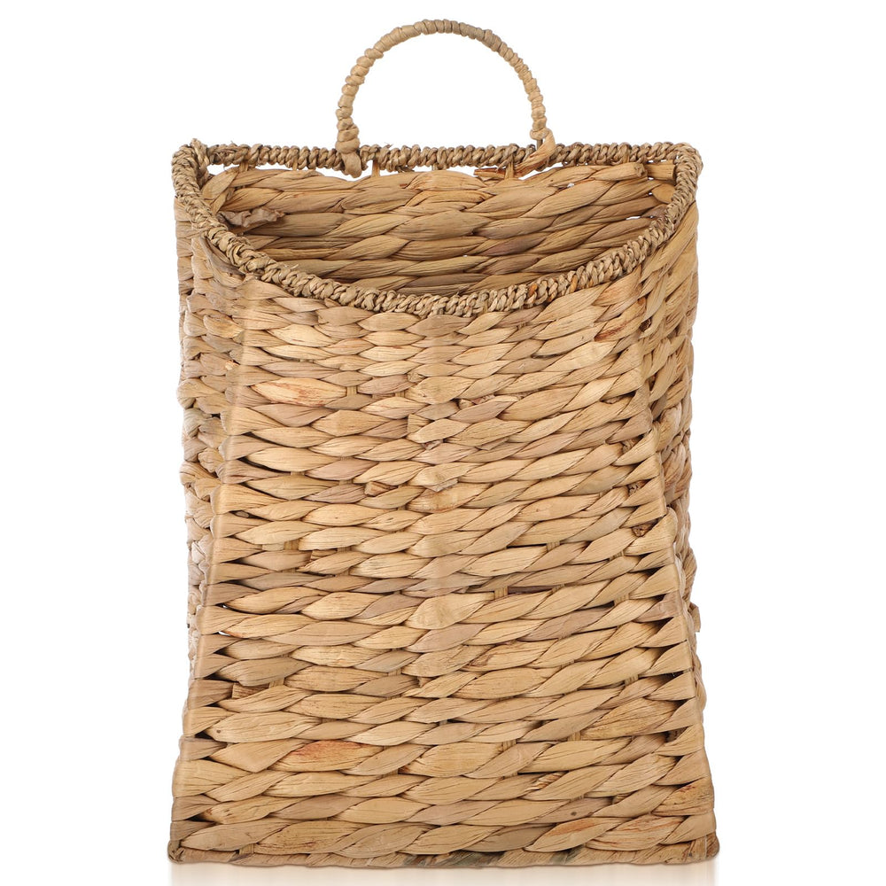 Hpmjz front view woven basket adding rustic storage