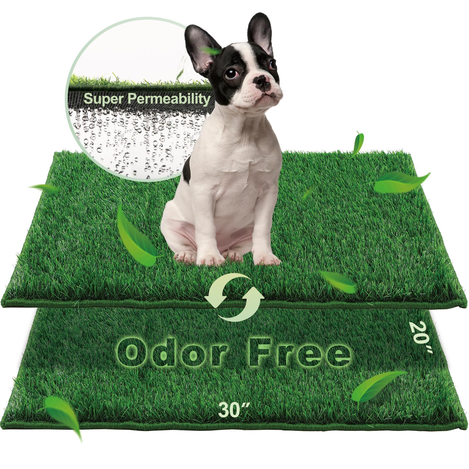 HQ4US 4LEGS front packaging showing reusable grass pads and benefits