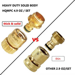 HQMPC close-up of brass thread detail highlighting durable corrosion resistance