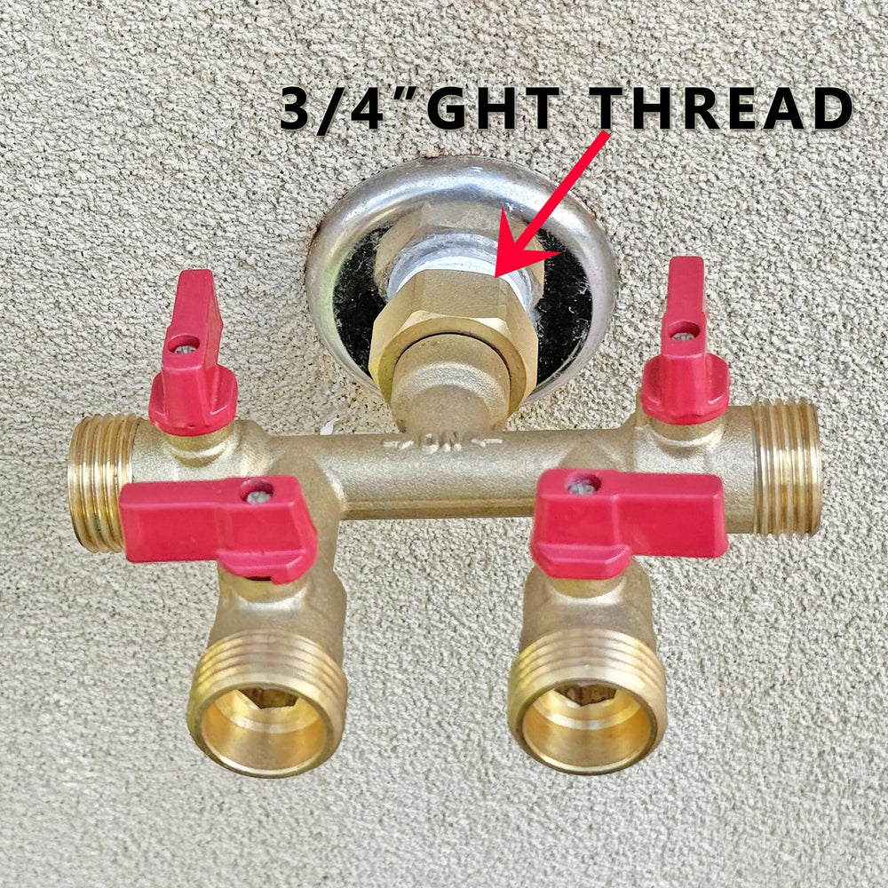 HQMPC side profile showing four 3/4" outlets for running multiple hoses simultaneously