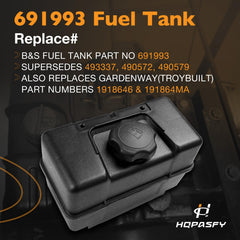 HQPASFY fuel cap and shut-off valve detail for secure fuel control
