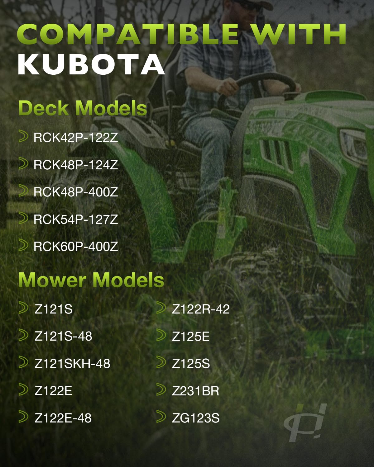 HQPASFY pulley mounted on Kubota deck showing restored belt routing and smoother operation