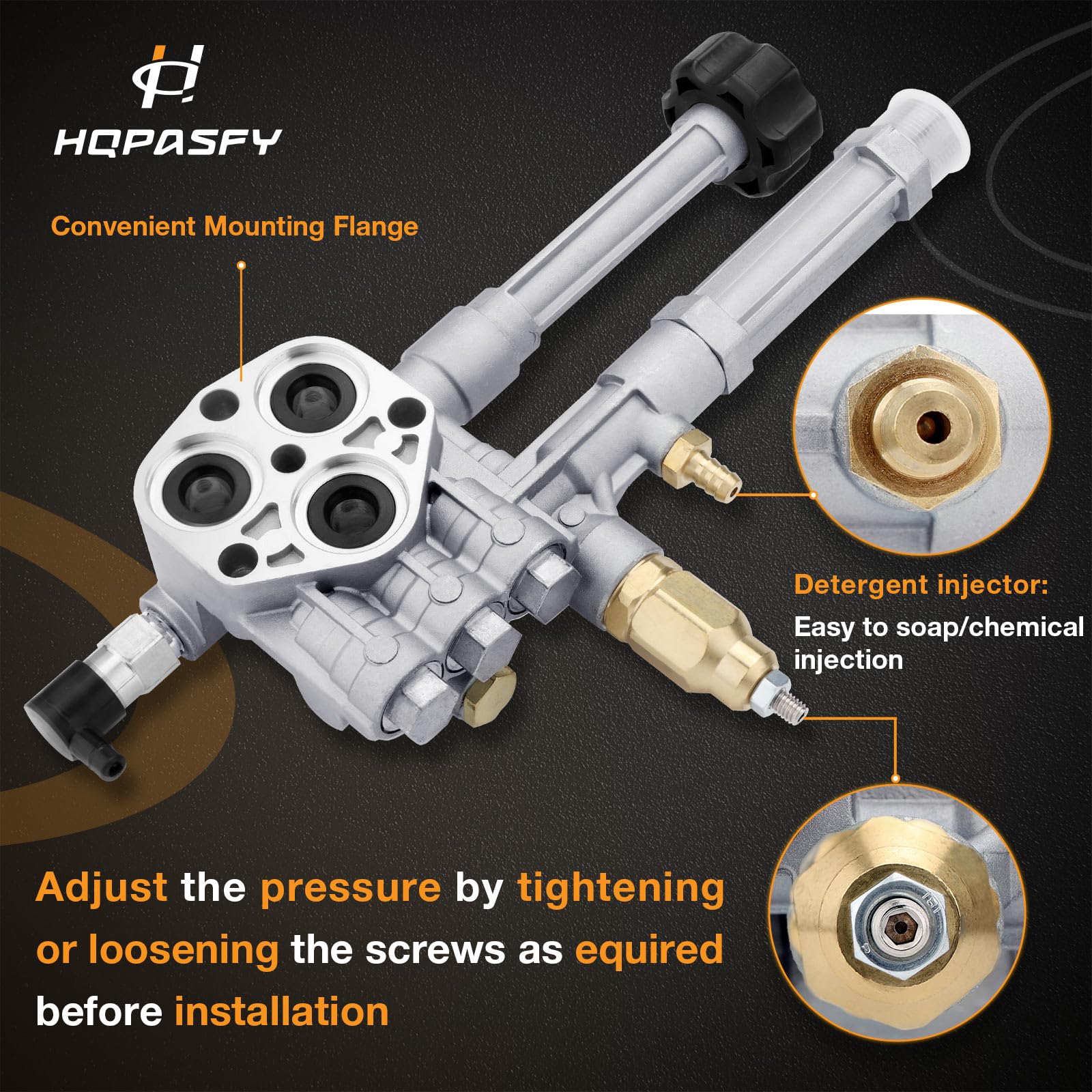 HQPASFY size comparison with ruler illustrating compact aluminum design and fit