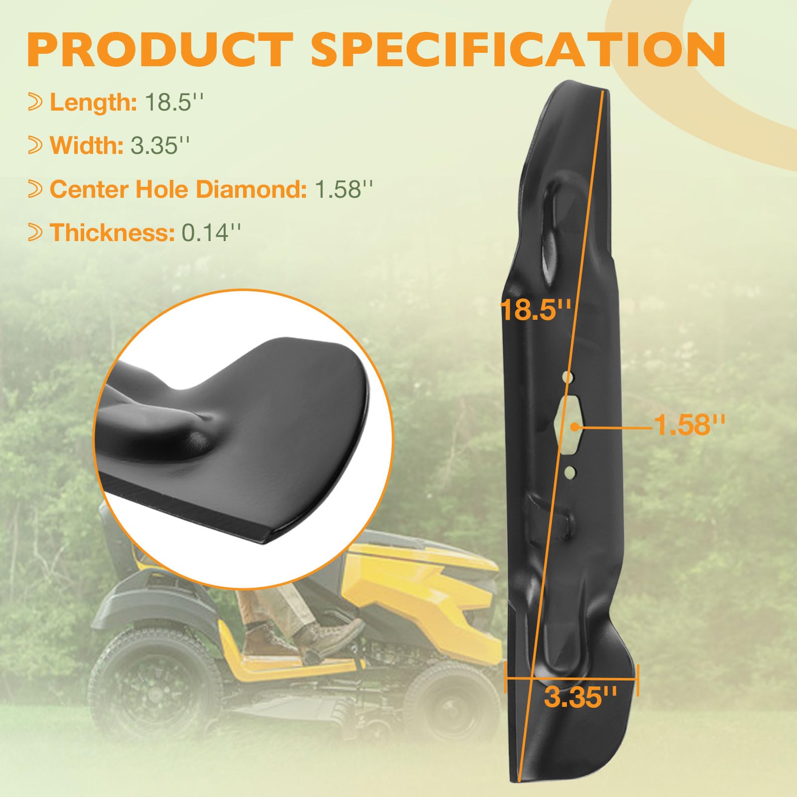 HQPASFY close-up of sharpened cutting edge highlighting durable steel benefit