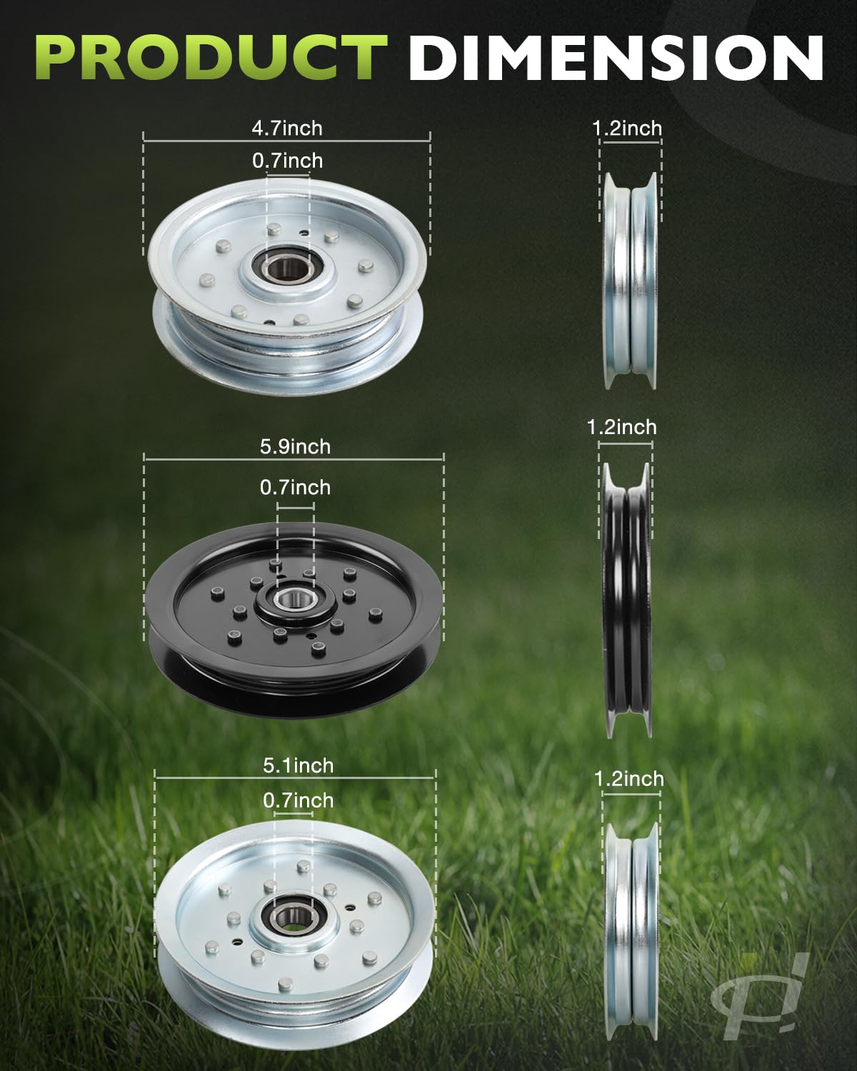 HQPASFY close-up metal pulley texture highlighting corrosion resistance