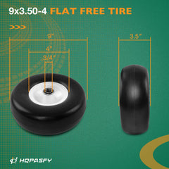 HQPASFY close-up of the smooth tread highlighting reduced vibration and turf protection