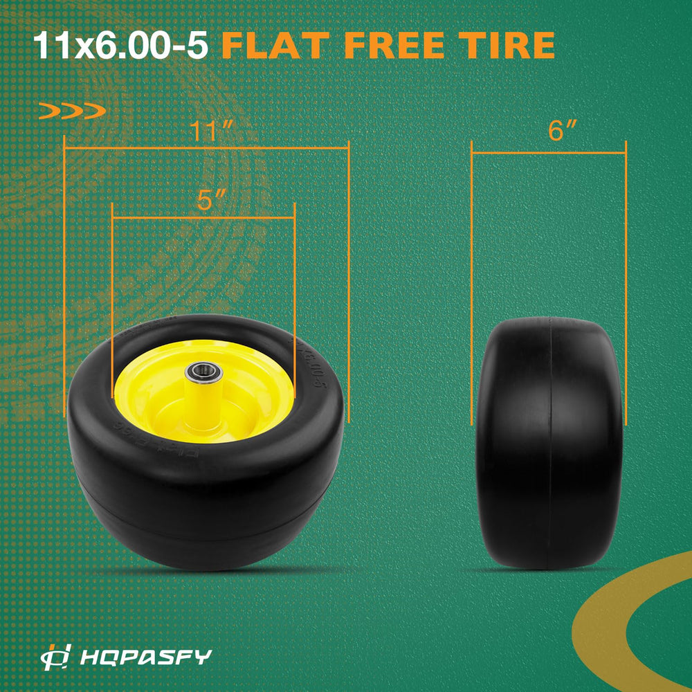 HQPASFY close-up of smooth tread highlighting reduced vibration and turf protection