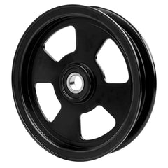 HQPASFY front view of idler pulley showing smooth profile and reliable fit