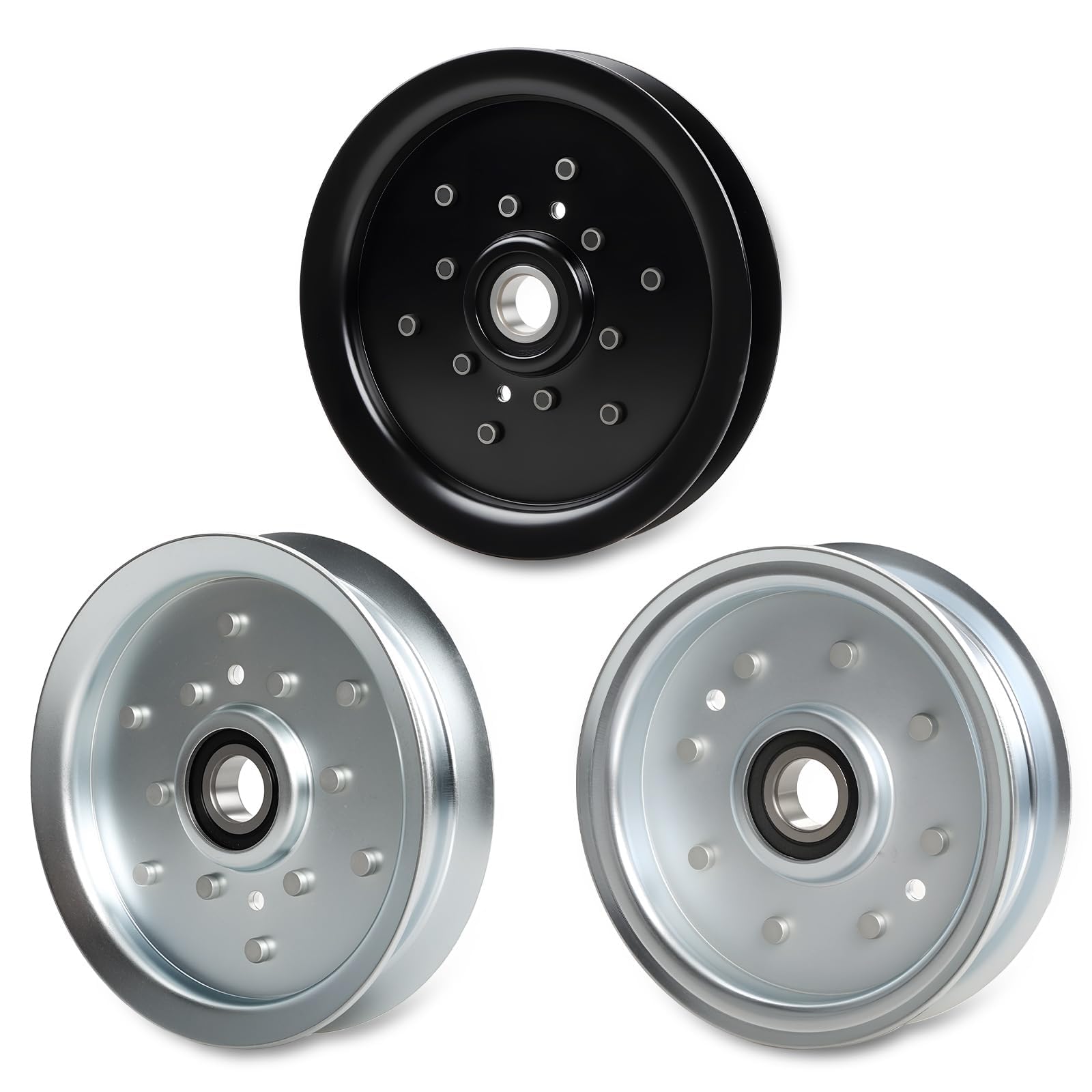 HQPASFY front view of pulleys showing replacement parts and fit benefits