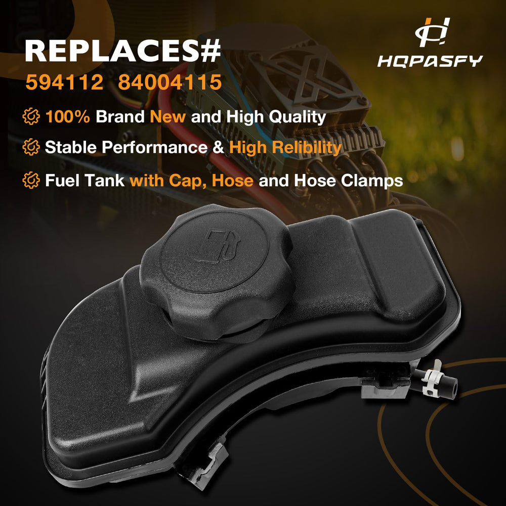 HQPASFY hose and clamps detail showing included fittings for easy install benefit