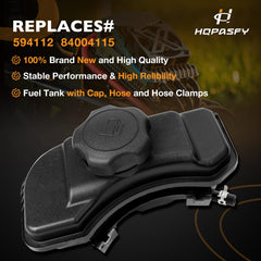 HQPASFY hose and clamps detail showing included fittings for easy install benefit