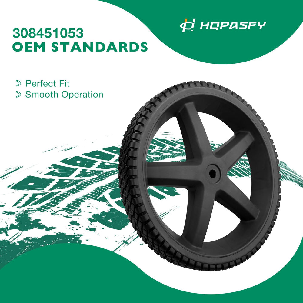 HQPASFY wheel installed on Ryobi pressure washer improving mobility and stability