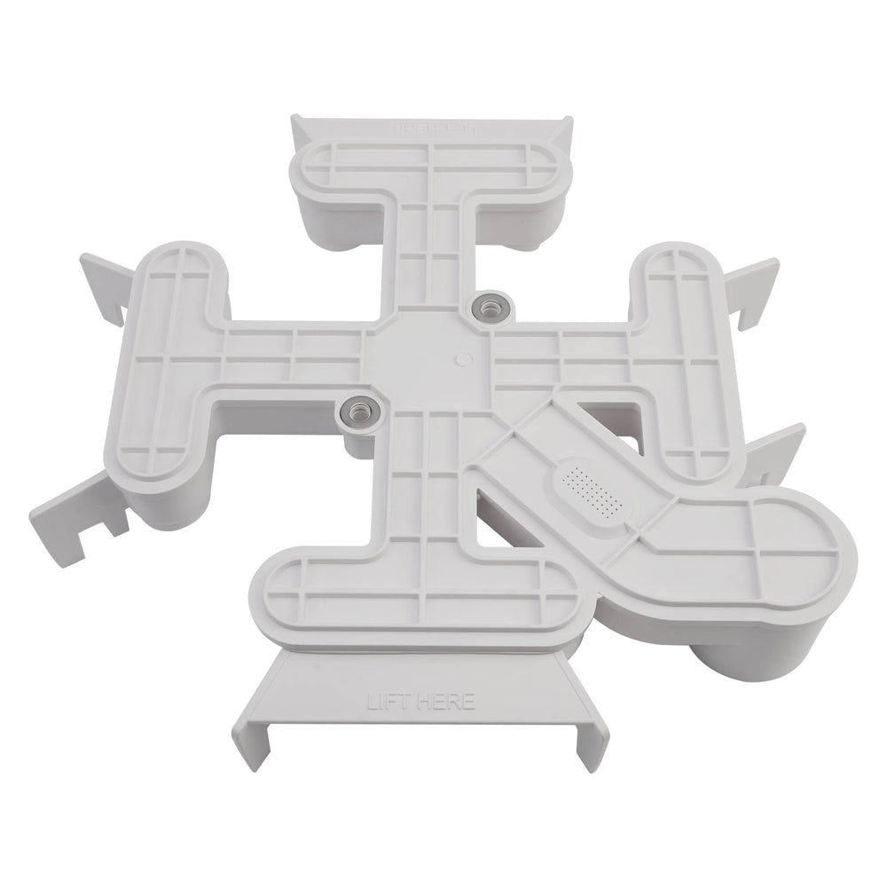 HQPASFY manifold front view showing ports and clean fit benefit