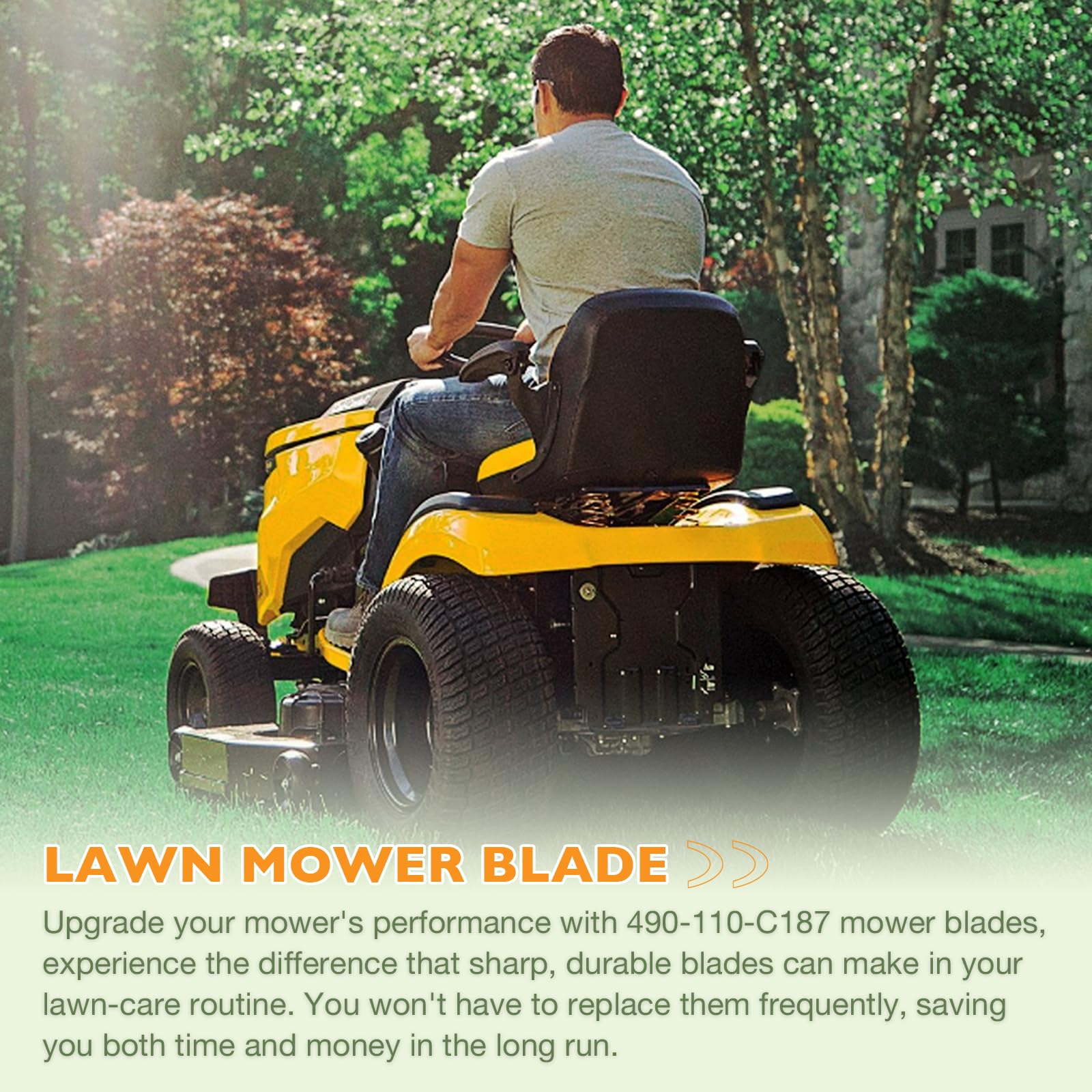 HQPASFY powder-coated blade surface highlighting rust resistance and longer life