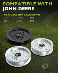 HQPASFY pulley with measurement labels showing exact OEM-matching sizes