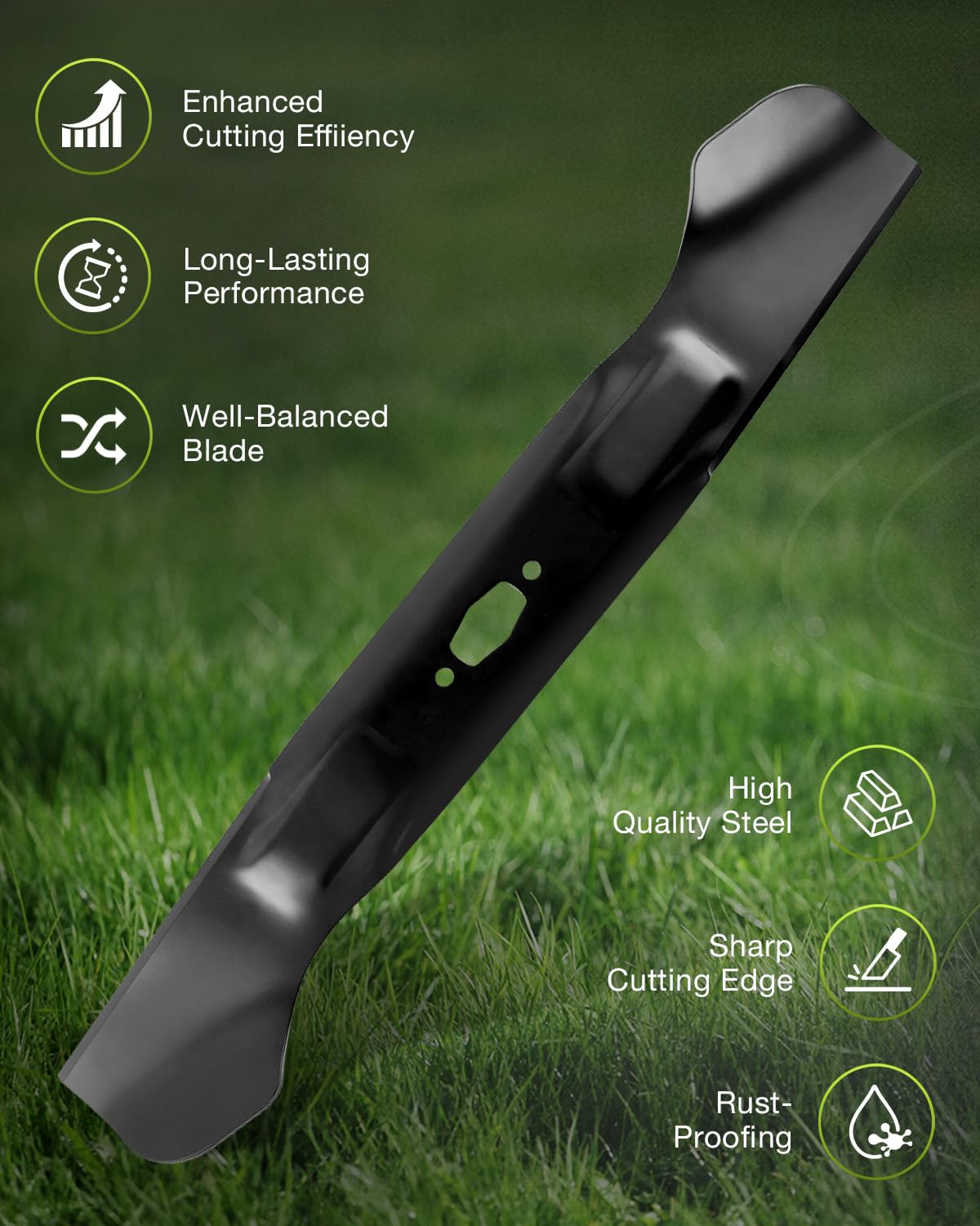 HQPASFY blades next to ruler showing 23.15 inch length for accurate sizing
