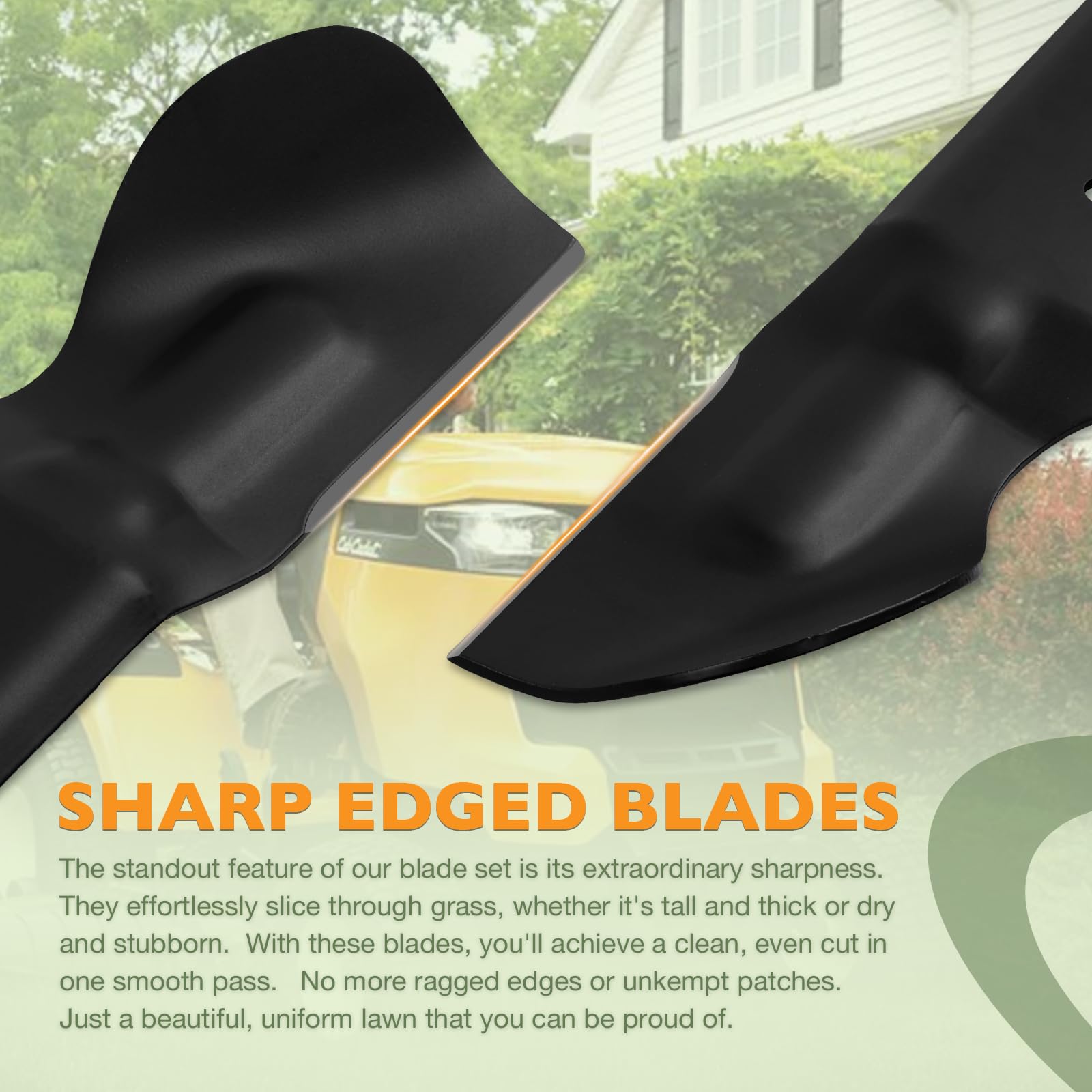 HQPASFY blade beside ruler showing 20-5/8 inch length for accurate sizing before purchase