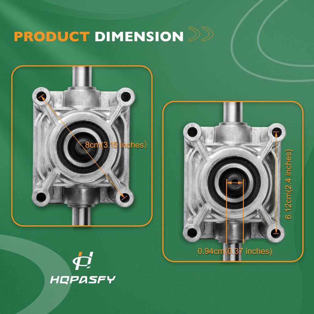 HQPASFY transmission installed on Toro front wheel demonstrating restored forward drive benefit