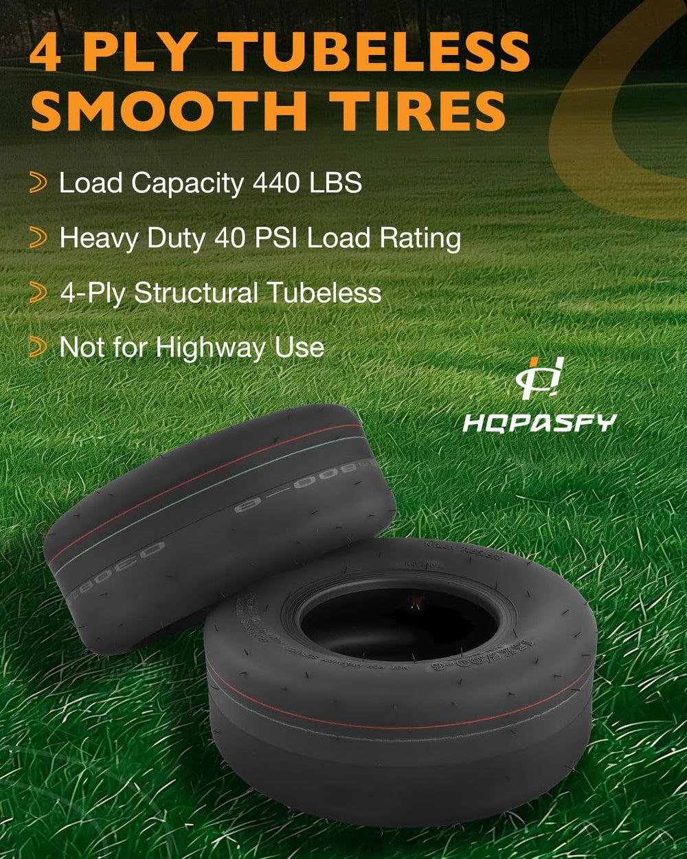 HQPASFY packaged 2-pack label view highlighting included twin tires