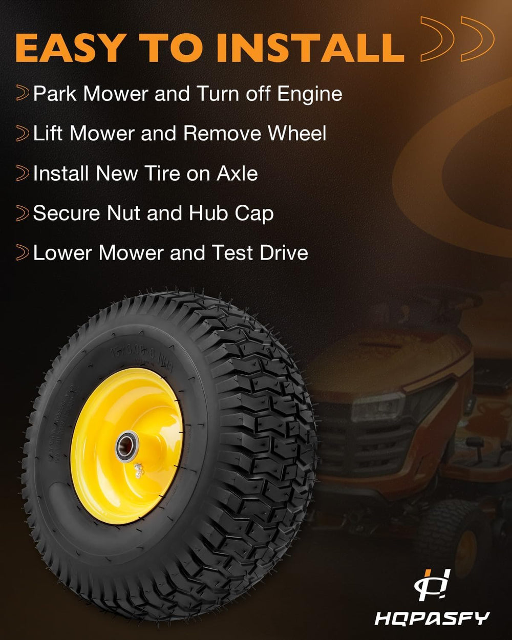 HQPASFY tire next to ruler showing size and scale for fit confirmation