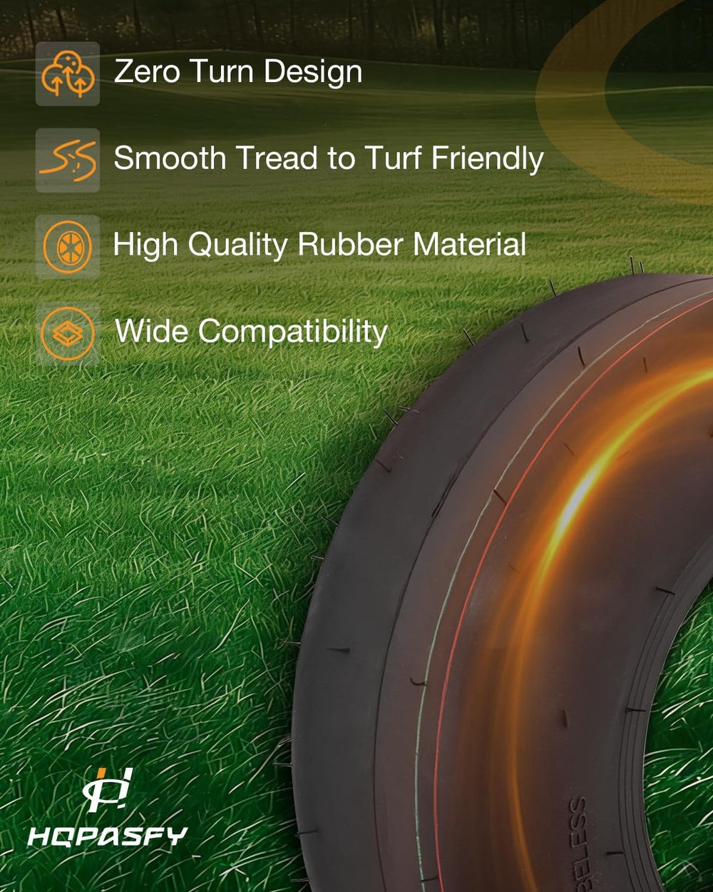 HQPASFY detailed sidewall shot showing 4-ply construction for durability