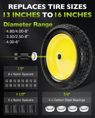 HQPASFY rim and bearing detail highlighting reinforced rim durability