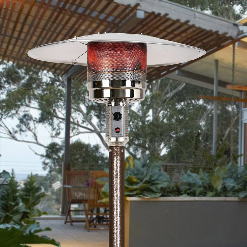 HQQ outdoor side profile of umbrella-shaped reflector showing durable dome shape and protection