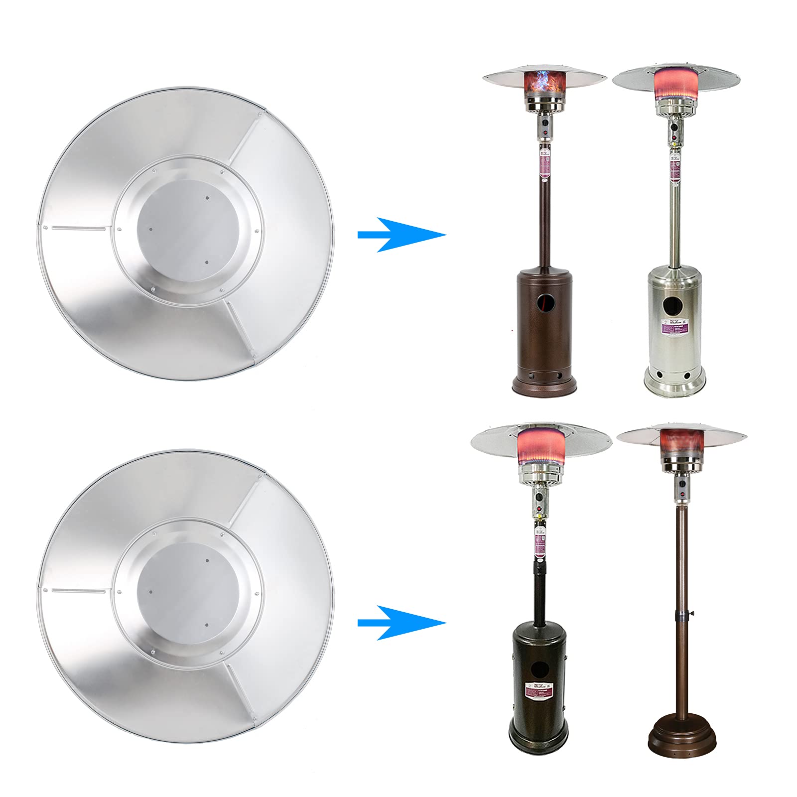HQQ outdoor scale comparison with ruler showing true 33 inch diameter for accurate fitment