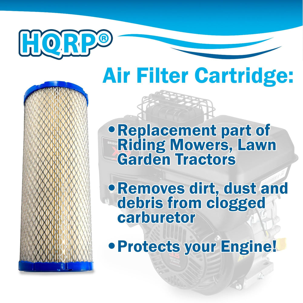 HQRP filter installed in Briggs & Stratton engine demonstrating correct fit and seal
