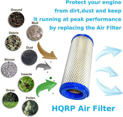 HQRP outer filter close-up texture highlighting pleats to capture larger debris