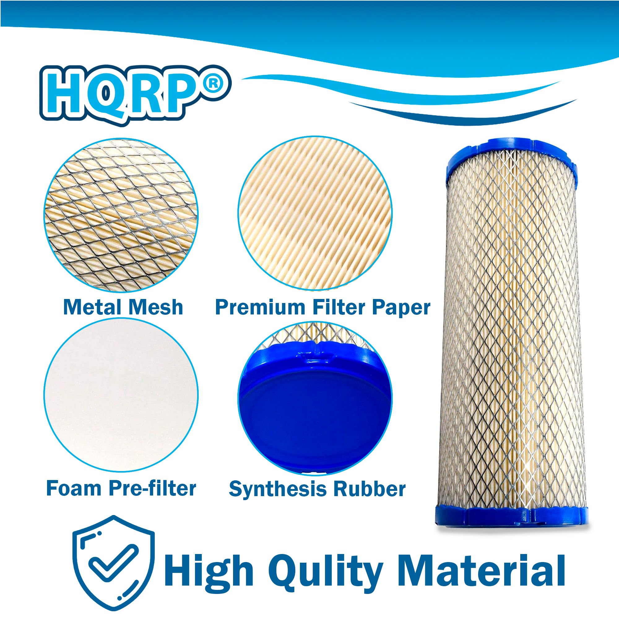 HQRP kit packaging and parts label clearly showing compatible Briggs & Stratton numbers