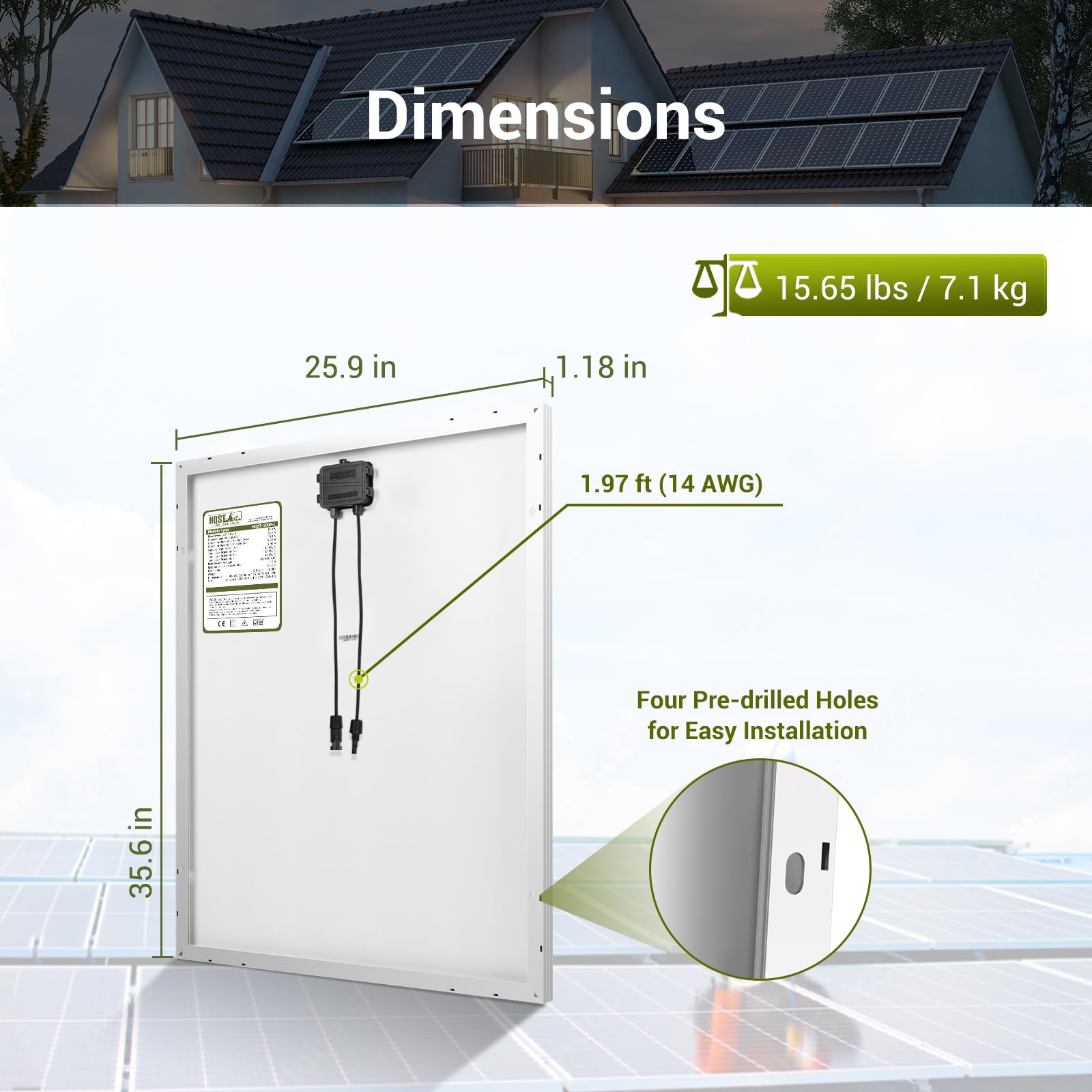 HQST packaged panel with accessories showing ready-to-install convenience