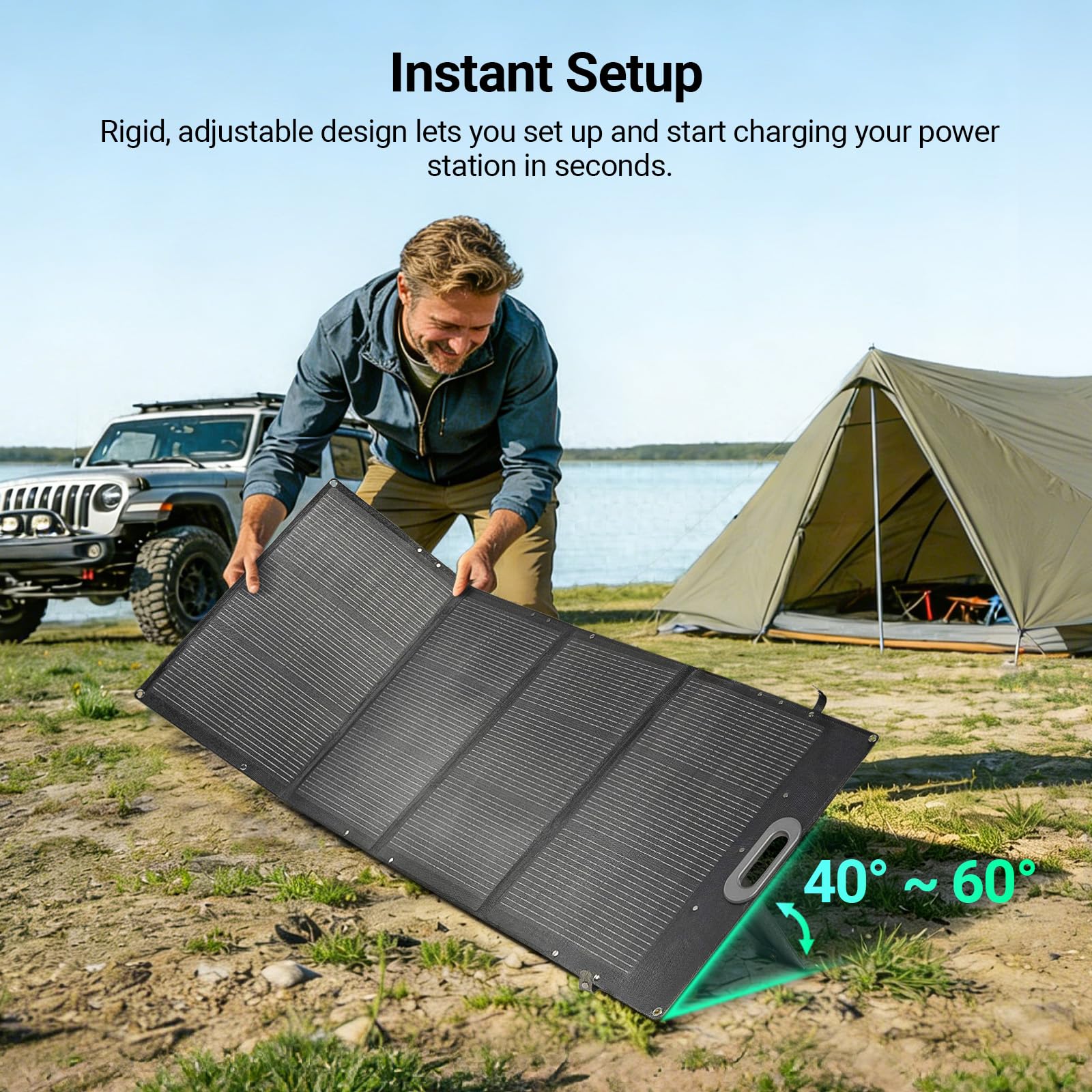 HQST folded thickness scale demonstrating thin 1.97-inch storage convenience