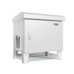 HQUA galvanized cabinet front view showing durable weatherproof protection