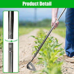 HRADHOL adjustable handle detail demonstrating comfortable 55-inch reach