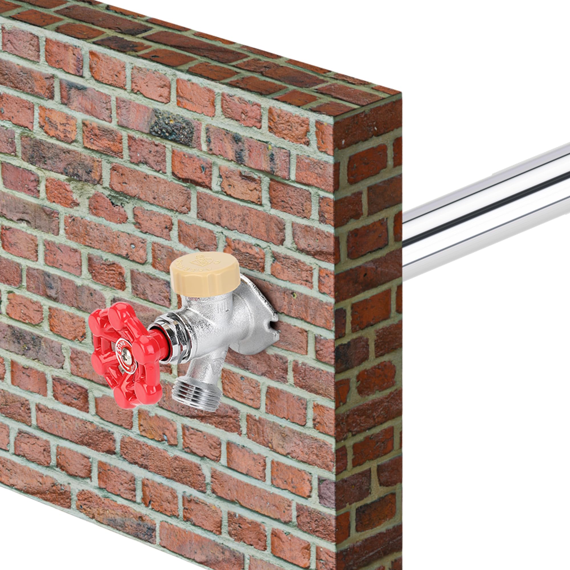 Hromee detail of 1/2-inch push-to-connect inlet, quick tool-free installation benefit